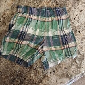 Carter's Green and Blue Plaid Shorts